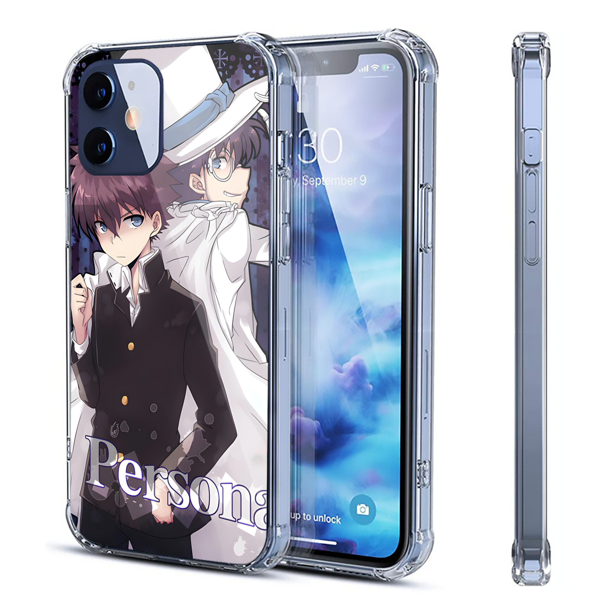 （画像用） 名探偵コナン Detective Conan 【iPhone 12シリーズ対応】透明スマホケース（クリアソフトケース）